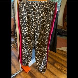 Mother cotton leopard pants 28